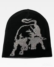 Beanie Y2K z cyrkoniami