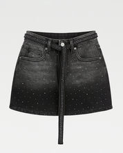 Jeansrock mit Glitzer​