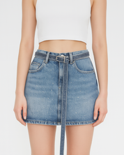 Jeansrock mit Glitzer​