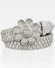 Ceinture fleur strass