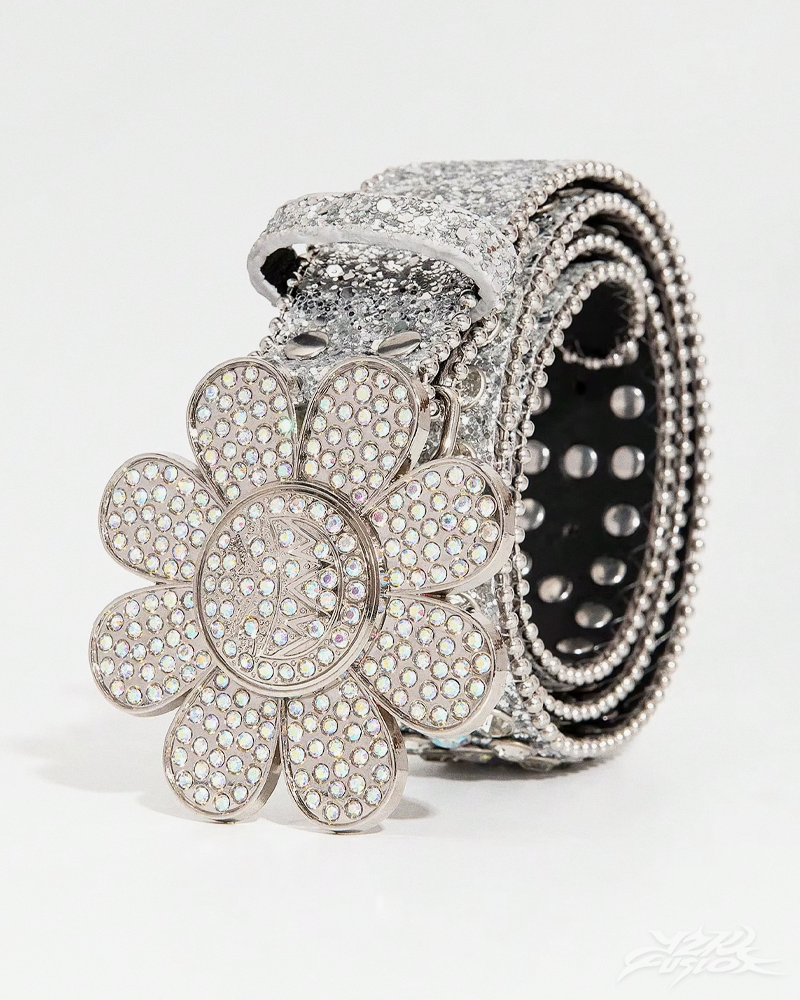 Ceinture fleur strass