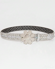 Ceinture fleur strass
