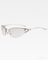 Lunettes de soleil ovales sans monture