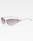 Lunettes de soleil ovales sans monture