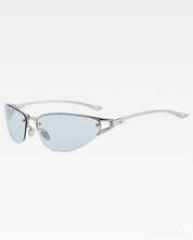Lunettes de soleil ovales sans monture
