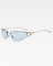 Lunettes de soleil ovales sans monture