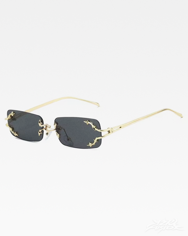 Rimless Rectangle Sunglasses Y2K