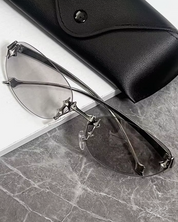 Lunettes de soleil sans monture Y2K