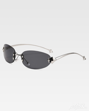 Lunettes de soleil sans monture Y2K