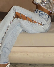 Side Slit Jeans