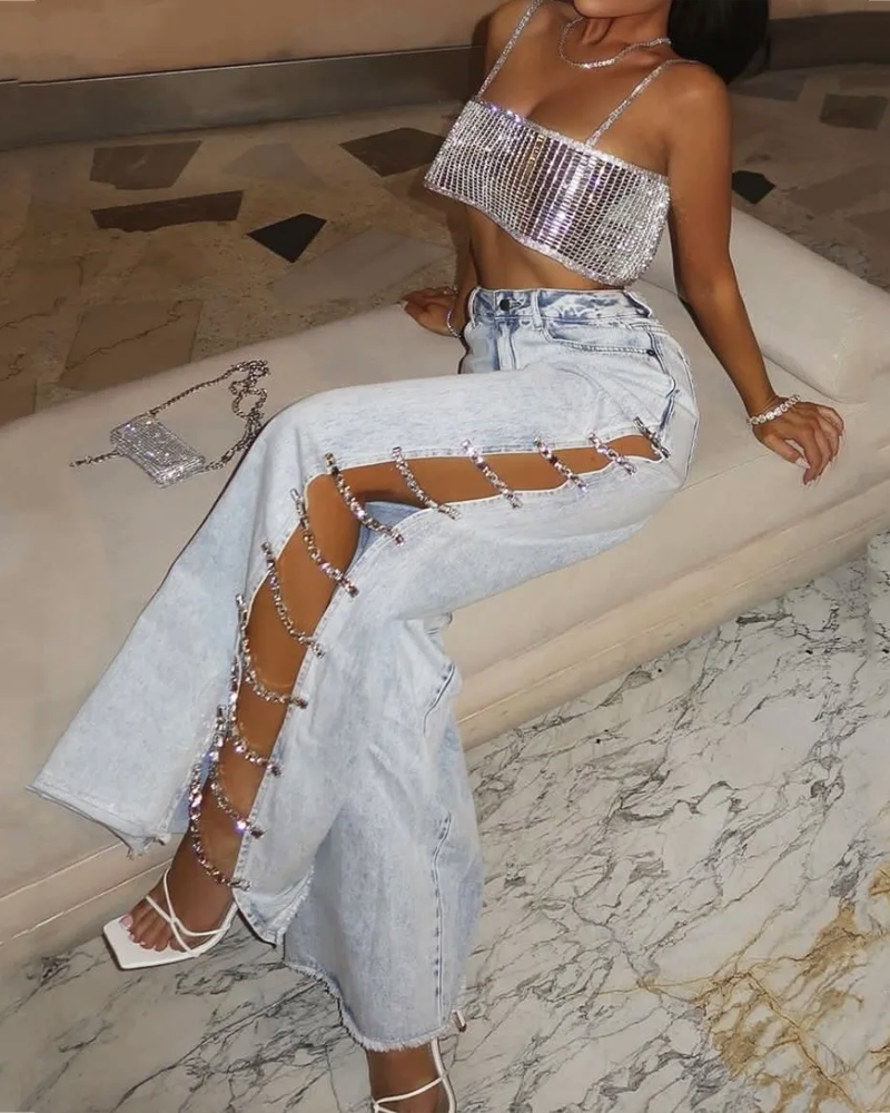 Side Slit Jeans