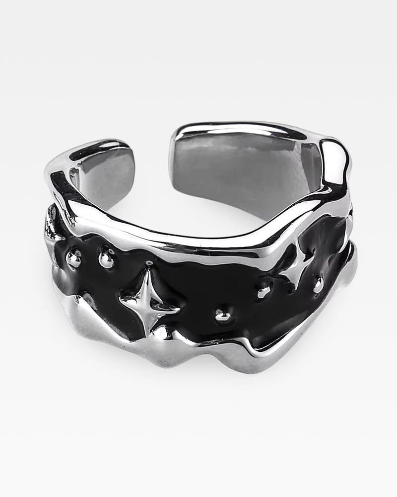 Bague argent etoile