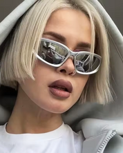 Lunette de soleil argenté​