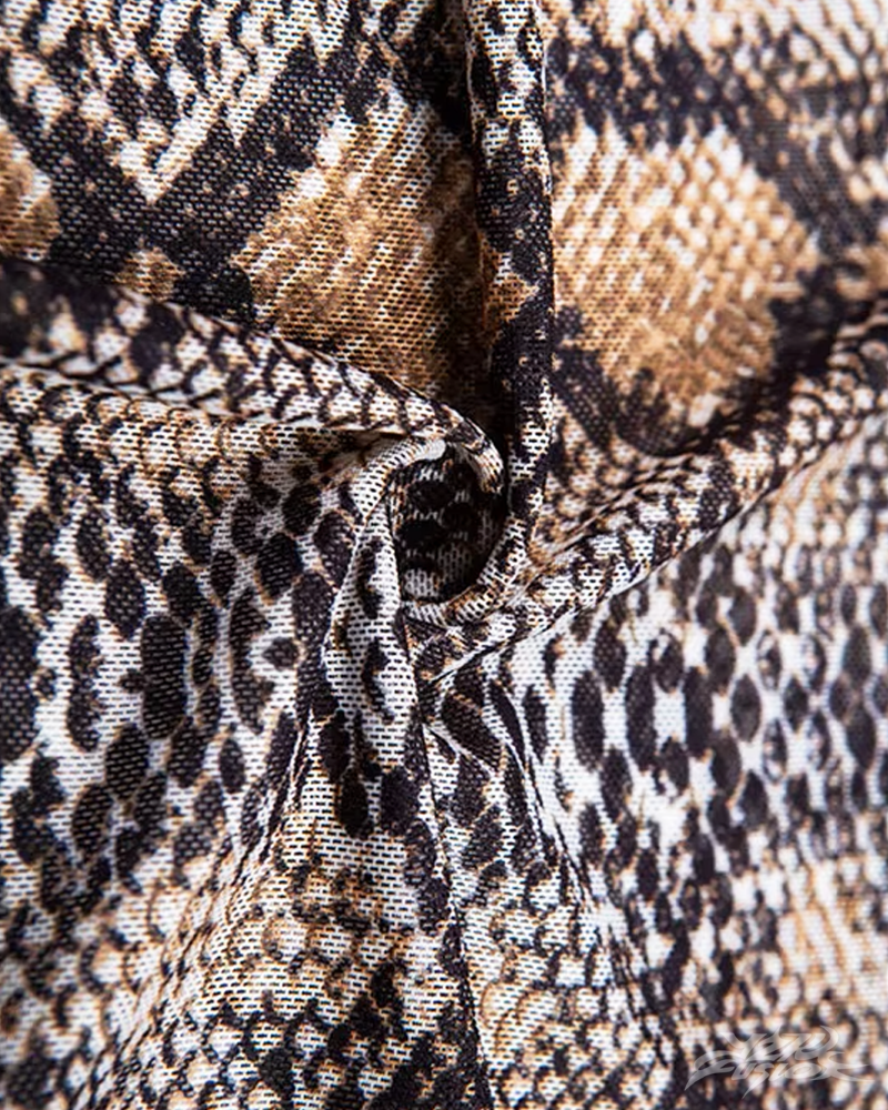 Top imprimé serpent