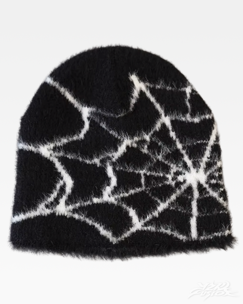 Spider Web Beanie Y2K