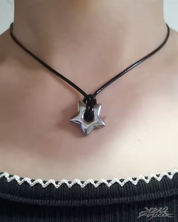 Collier étoile chunky Y2K