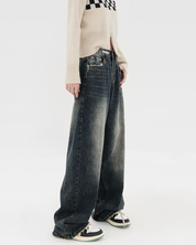 Jeansy baggy damskie