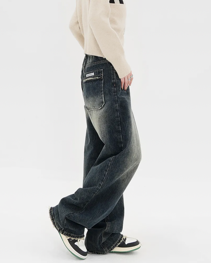 Jeansy baggy damskie