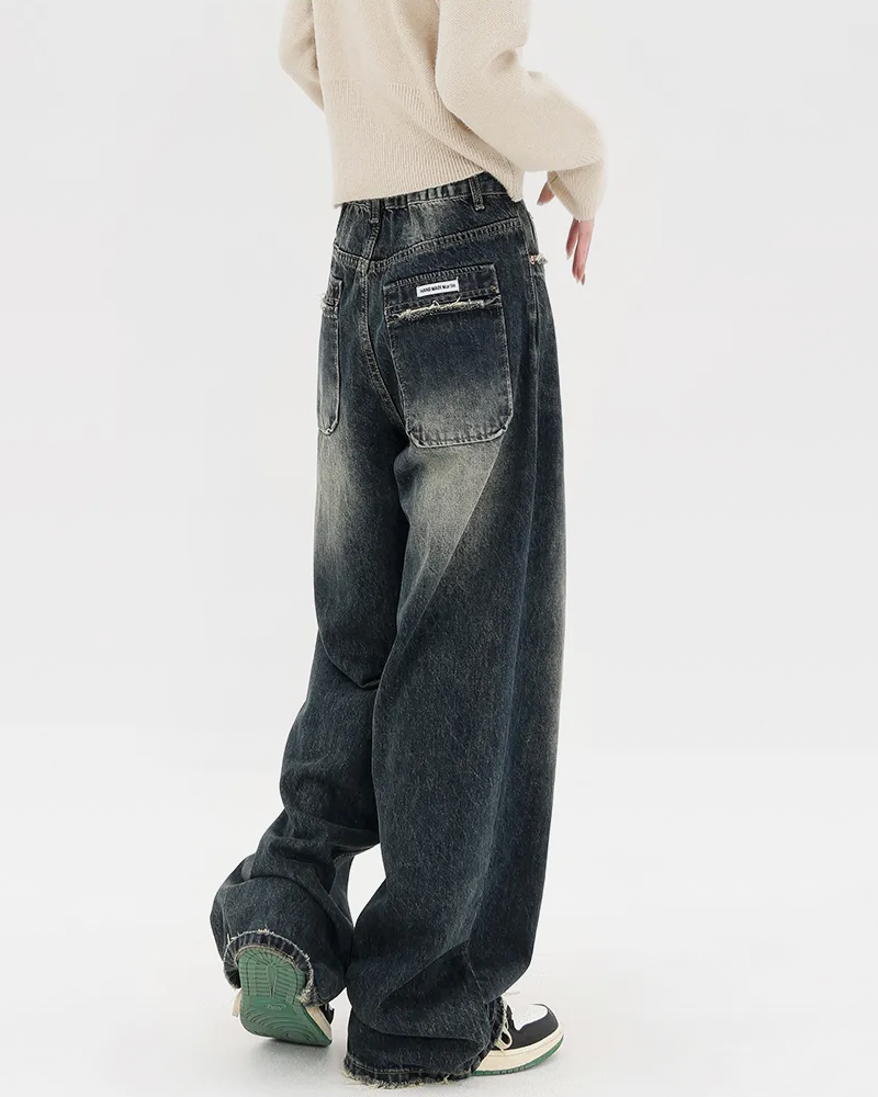 Jeansy baggy damskie