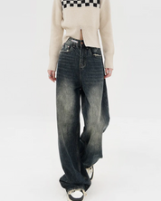 Jeansy baggy damskie