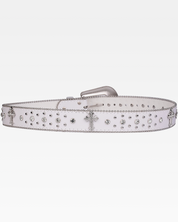 White Western Belt