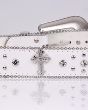 White Western Belt