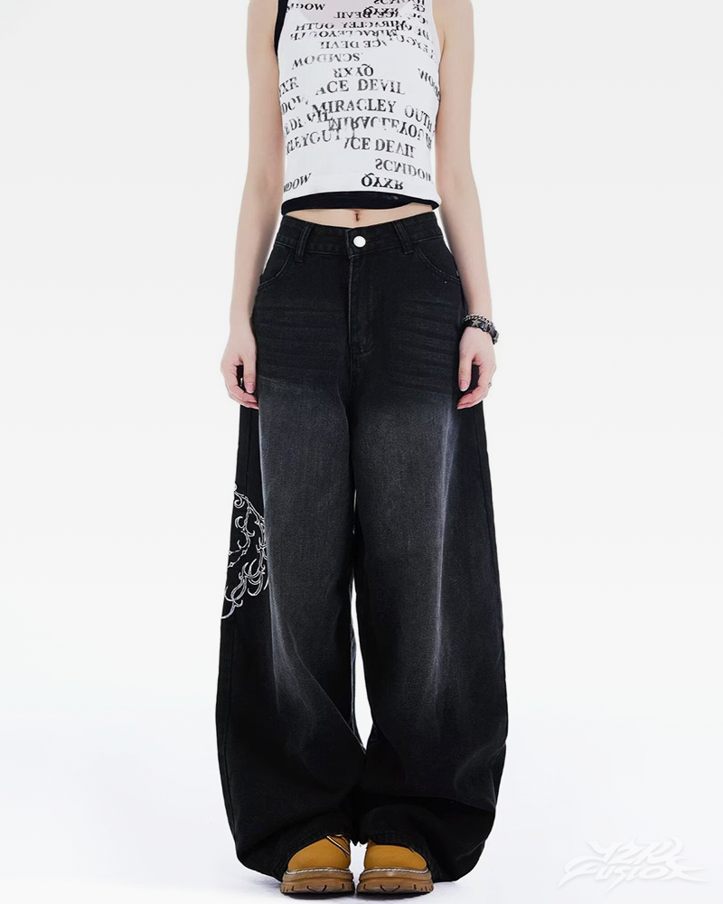 Jean baggy Y2K femme