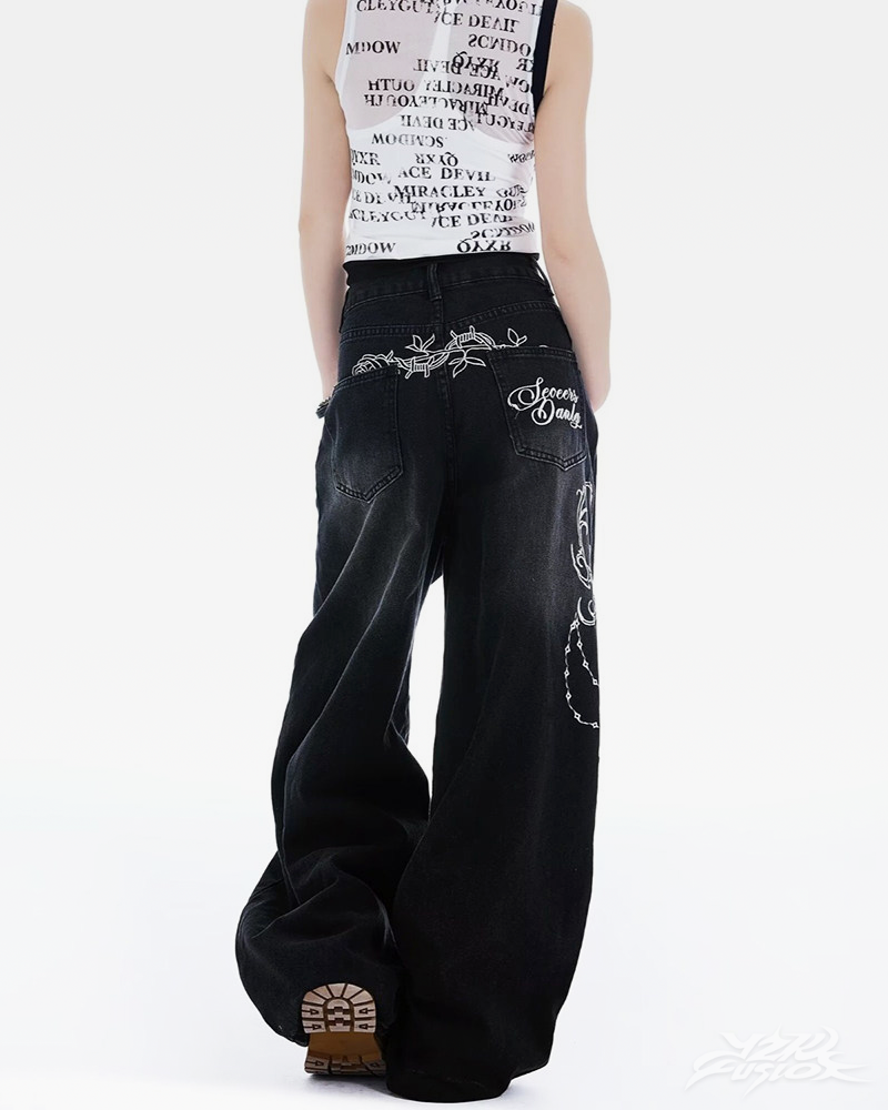 Jean baggy Y2K femme