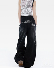 Jean baggy Y2K femme
