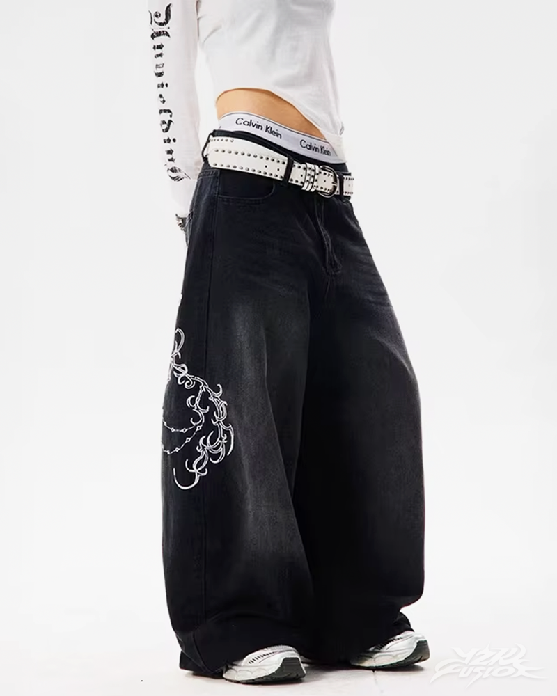 Jean baggy Y2K femme