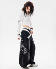 Jean baggy Y2K femme