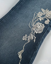 Women's Floral Embroidered Jeans