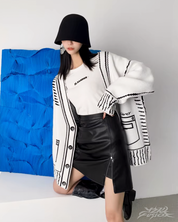 Womens Graphic Cardigan