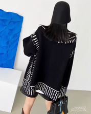 Womens Graphic Cardigan