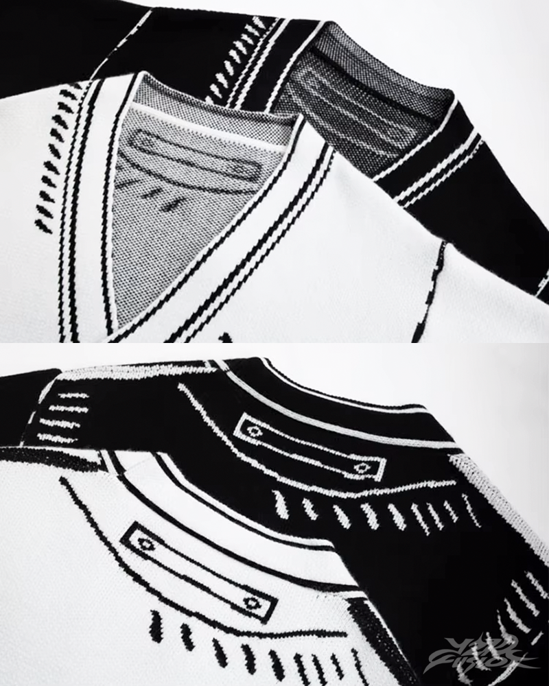 Womens Graphic Cardigan