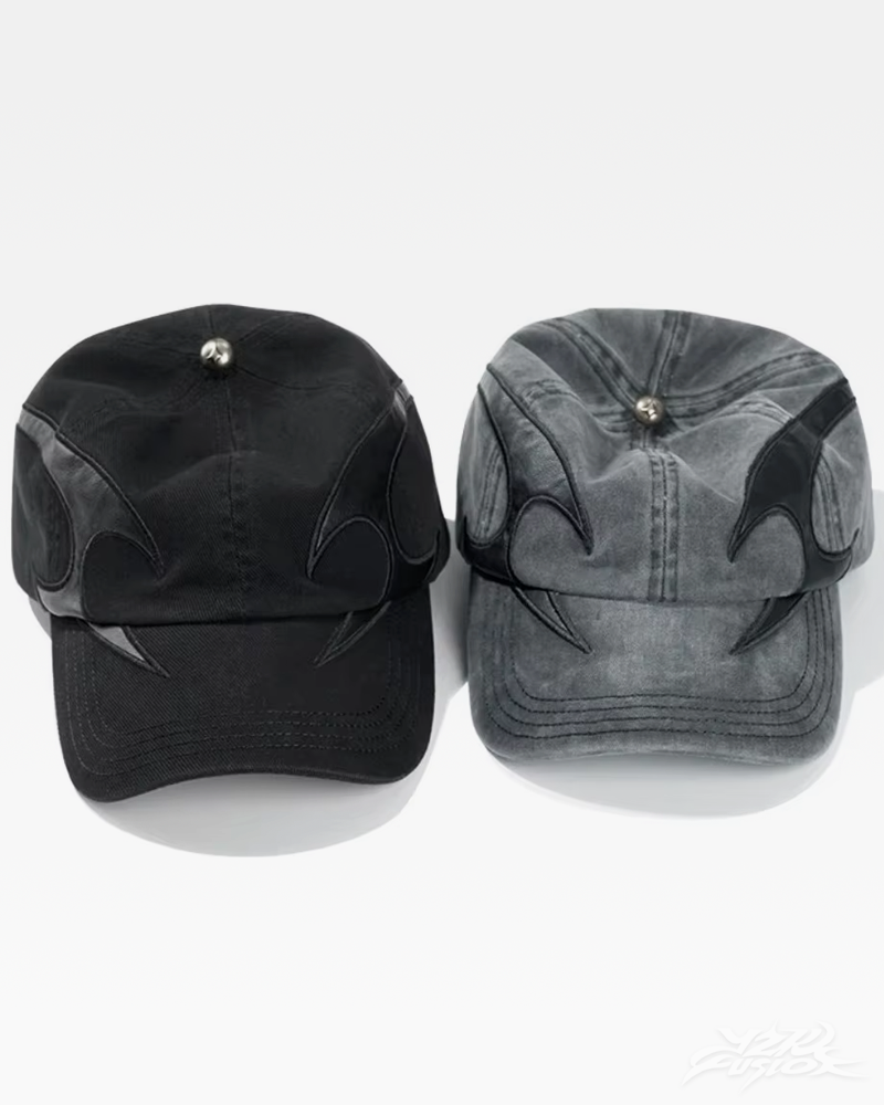 Czapka z daszkiem płomienie Y2K