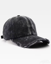 Y2K Schwarze Washed Cap
