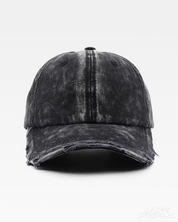 Y2K Schwarze Washed Cap