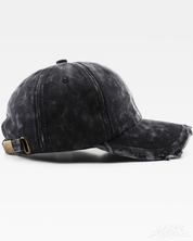 Y2K Schwarze Washed Cap