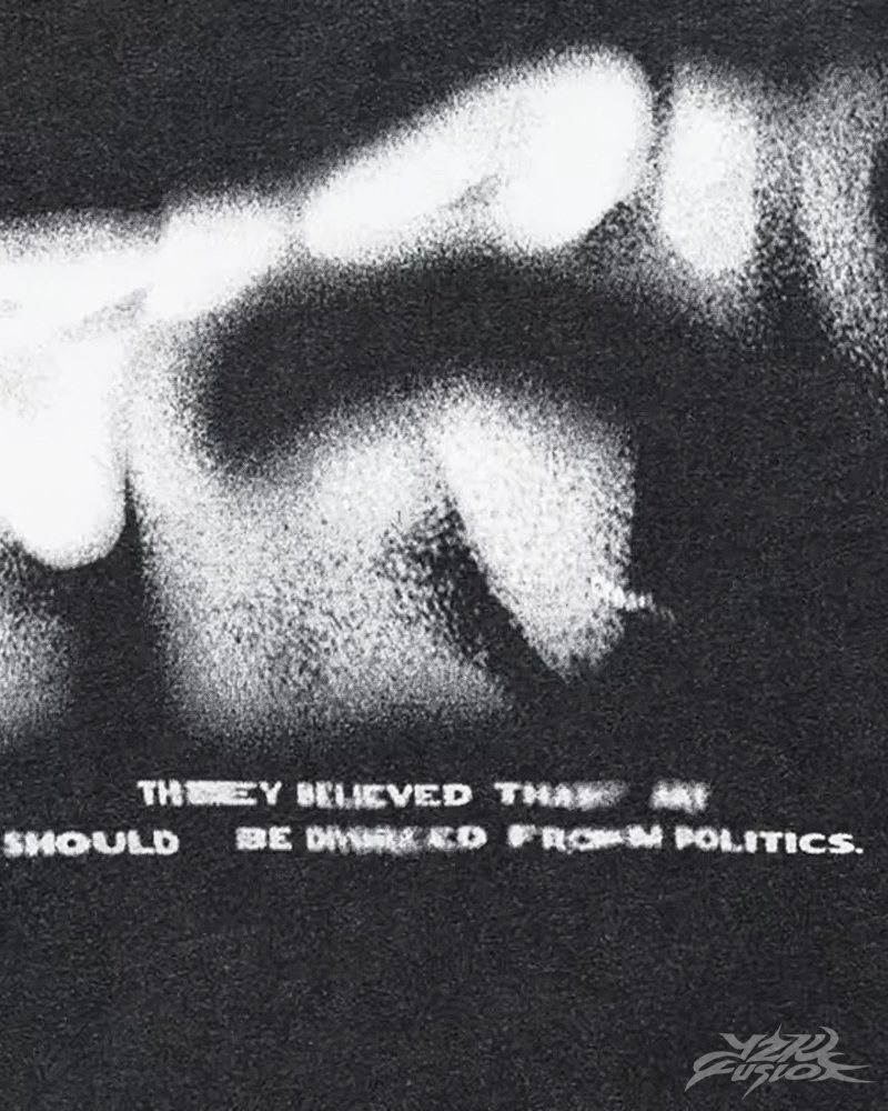 Y2K Blurry Letters Shirt