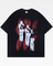 Y2K Verschwommene Silhouetten T-Shirt