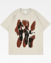 Y2K Verschwommene Silhouetten T-Shirt