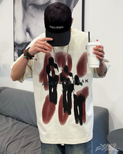 Y2K Verschwommene Silhouetten T-Shirt