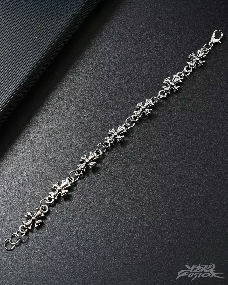 Bracelet croix Y2K