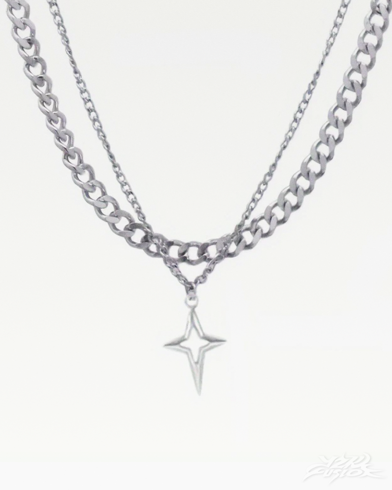 Y2K Cross Necklace Men