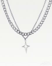 Y2K Cross Necklace Men