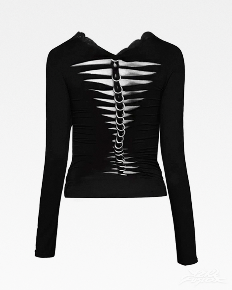 Y2K Top mit Rückenausschnitt