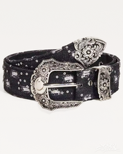 Cintura western in denim Y2K