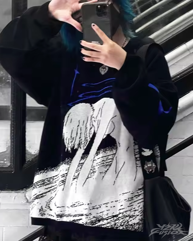 Y2K Evangelion Pullover