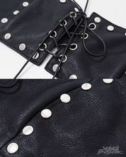 Y2K Leder Bralette